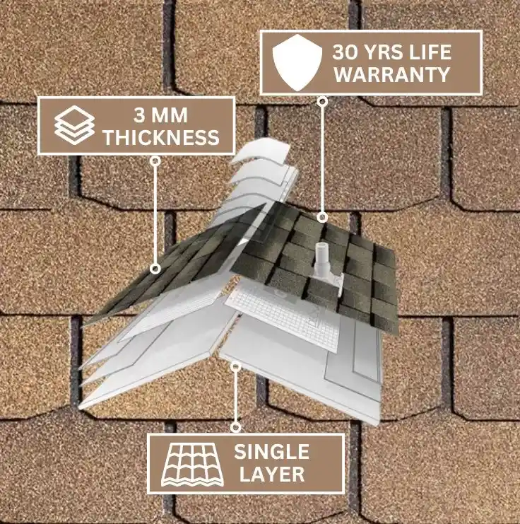 Dune Shade Roofing Shingles Infographics