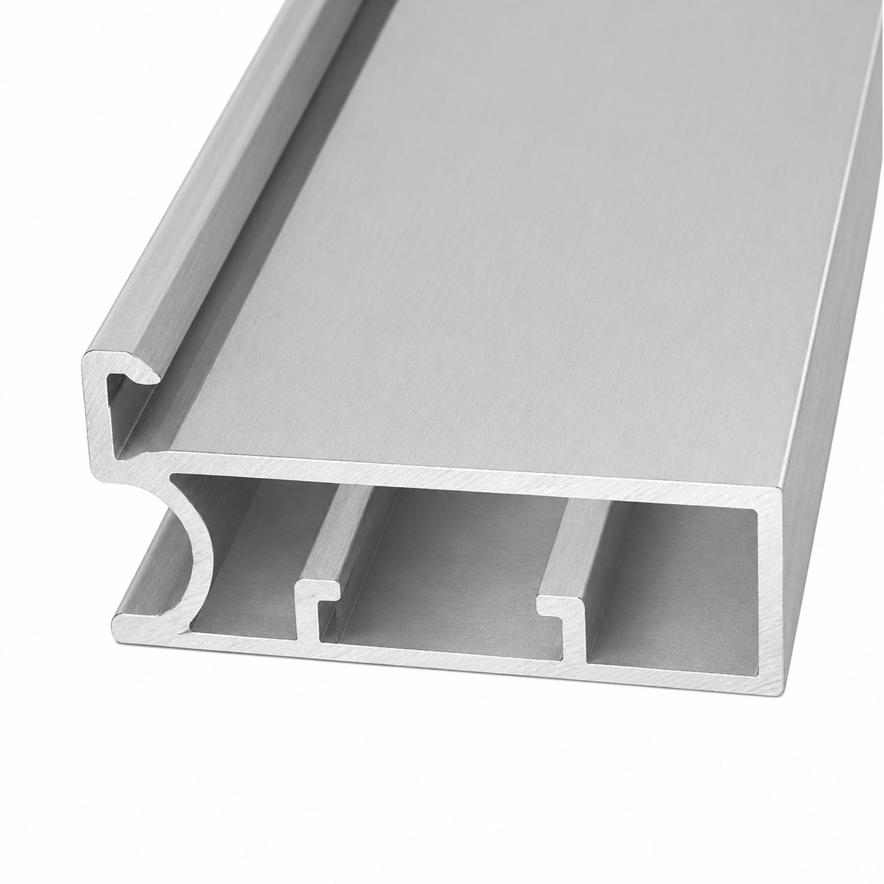 45mm Aluminium Profile For 4 to 5 mm Glass (Gru Profile) - Aluminium Color