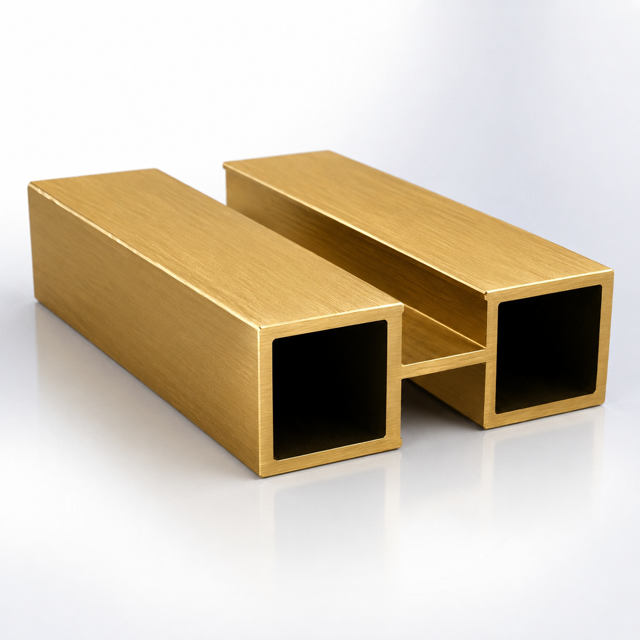 Dividing Profile Used for Square Partition 3 Metre - Gold Brush Color