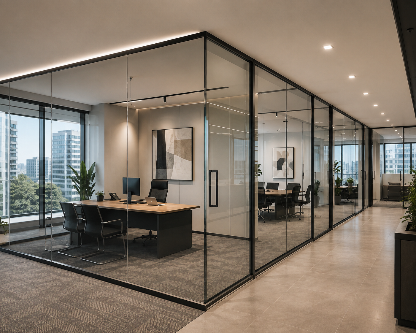 45mm Aluminium Glass Profile - Aluminium Color inspiration 3