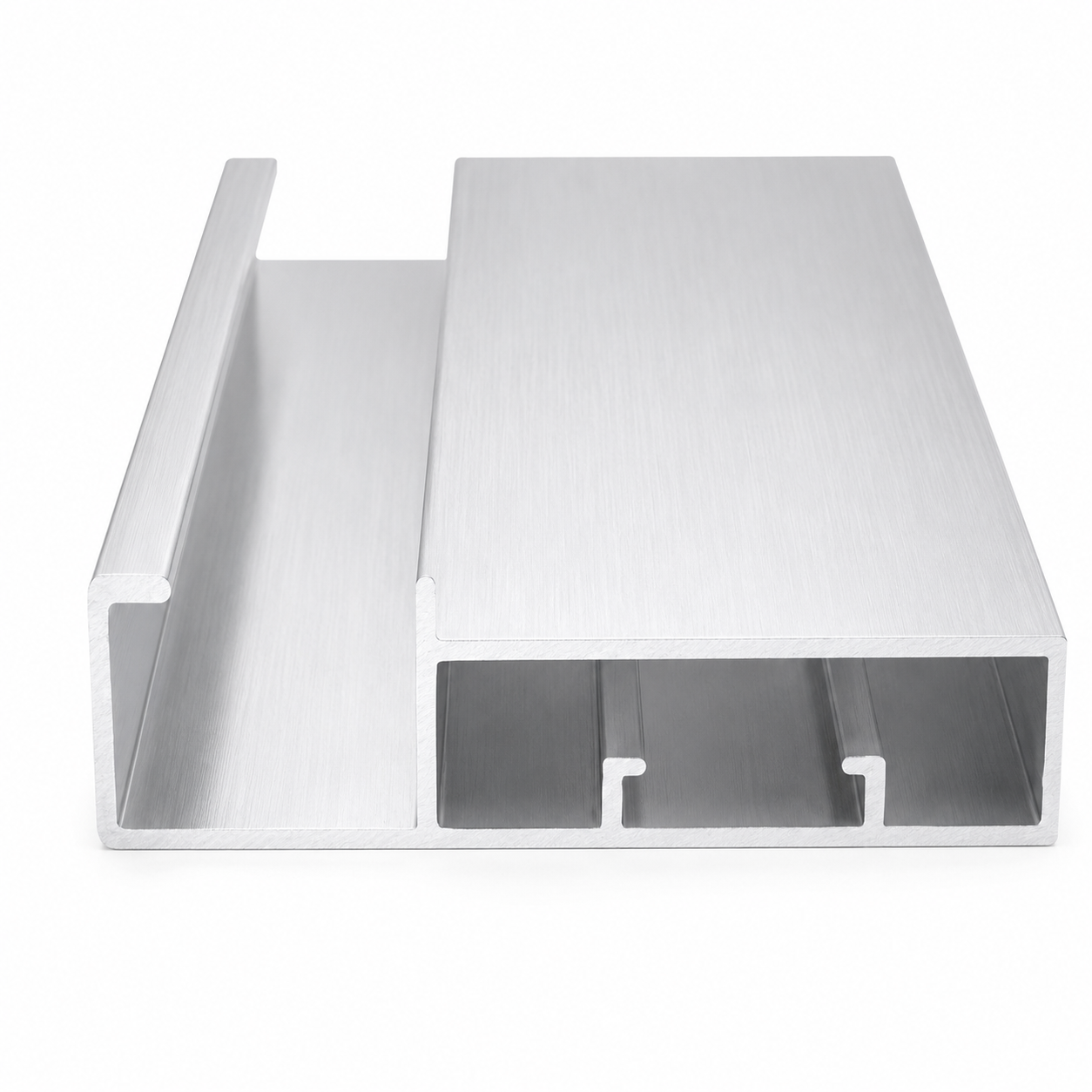 68mm Aluminium Glass Profile Handle - Aluminium Color