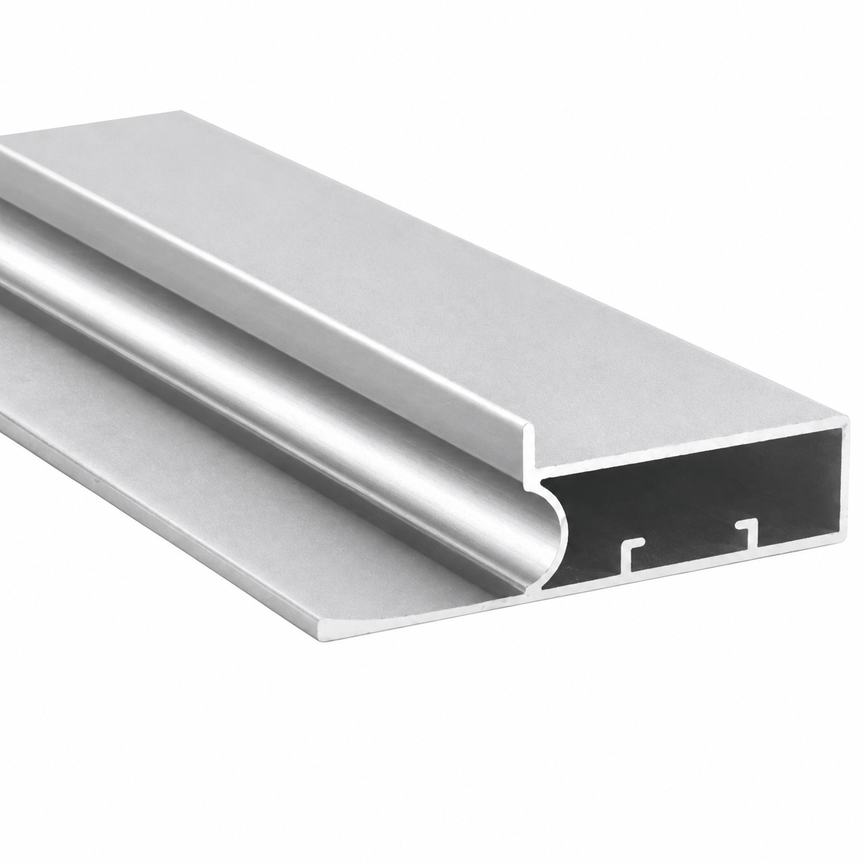72mm Aluminium Profile Handle with 21mm Recessed - Aluminium Color