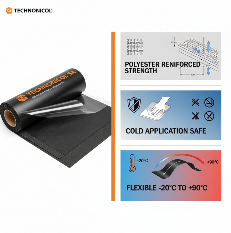 1.5mm Technonicol Ultraflex SA - SBS infographic