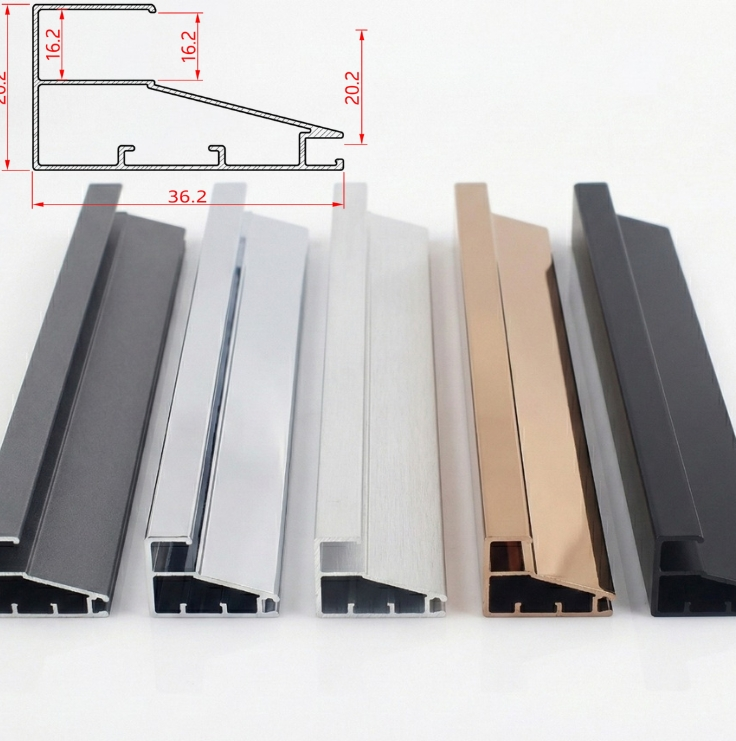 Aluminium Profile Handle Width-56mm - Aluminium Color