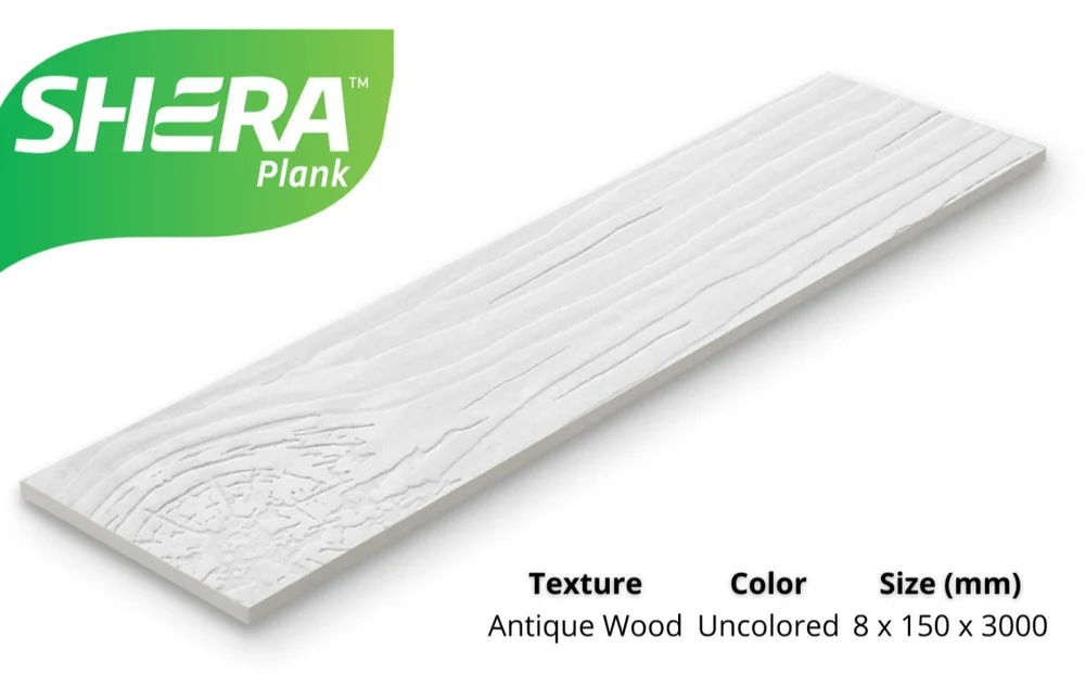8mm Antique Wood Texture Shera Planks - Uncoloured