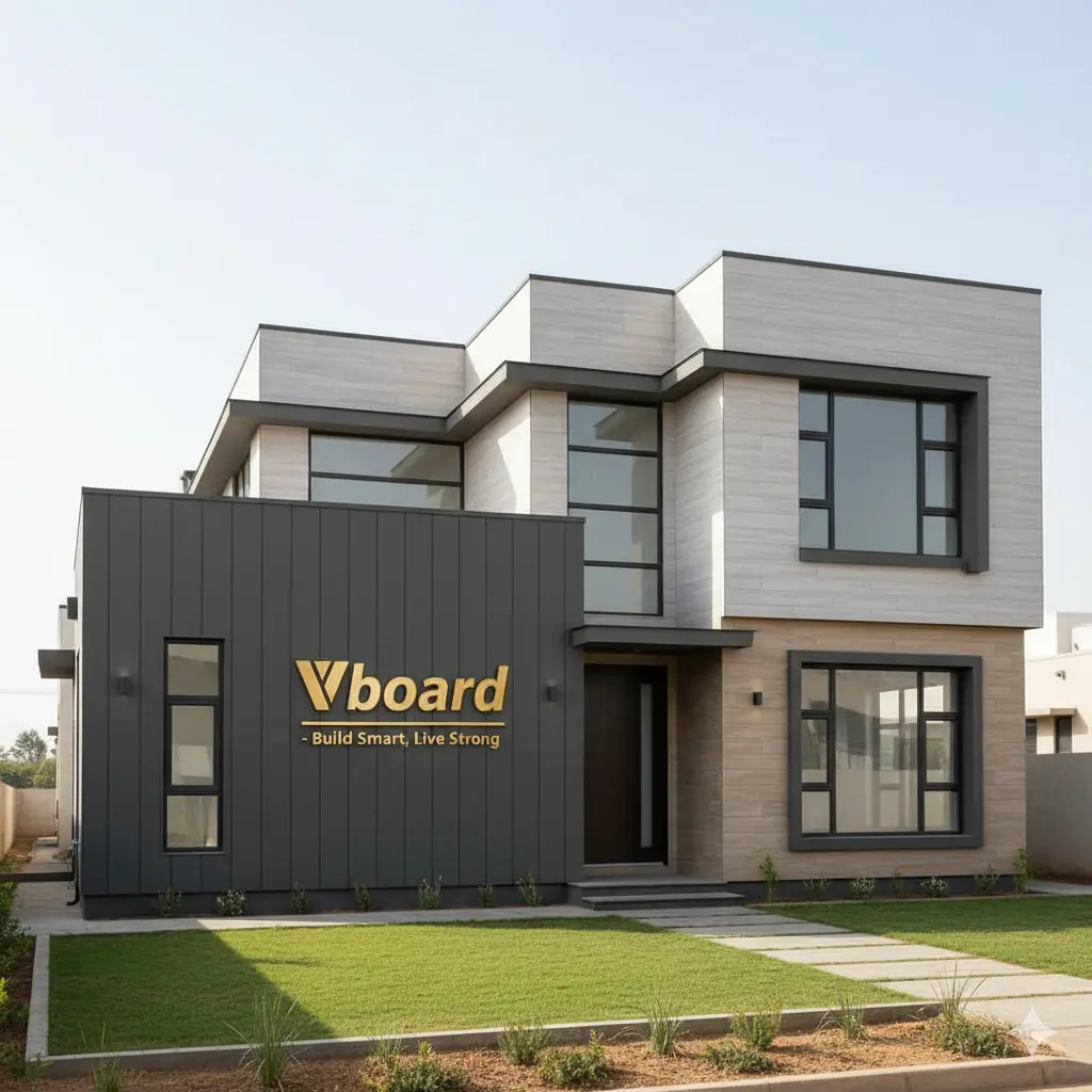 Vboard Standard Fibre Cement Board Installed Home Look