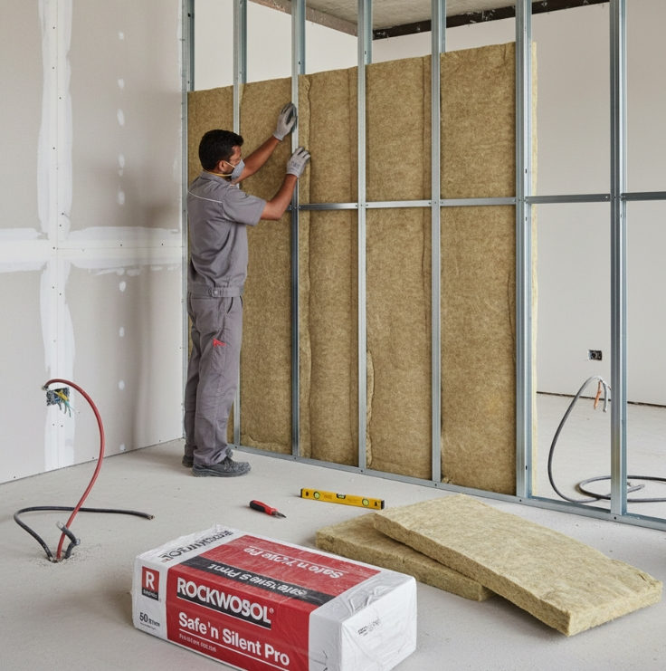 Roxul Rockwool Safe n Silent Pro Application