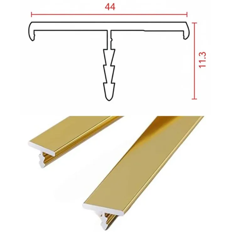 Aluminium Edge T Profile Width 22.3mm - Aluminium Color 