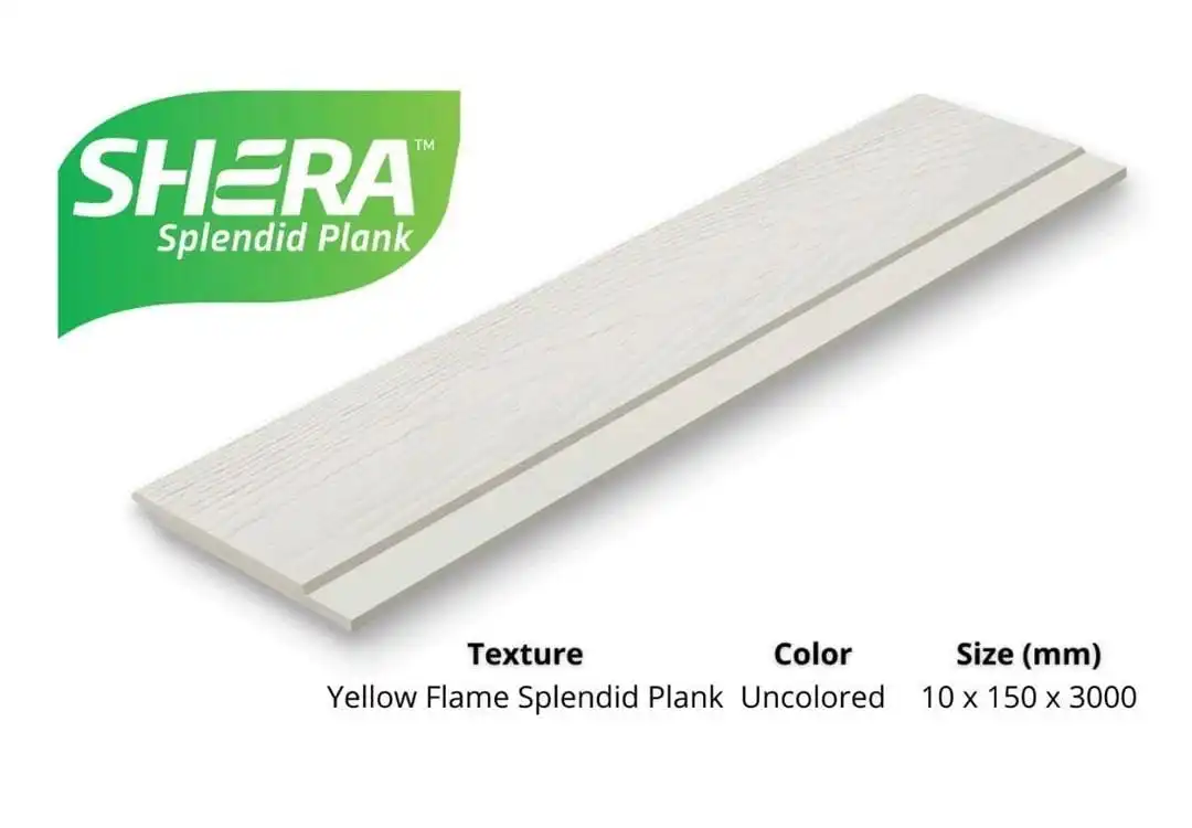 10mm Yellow Flame Profile Cassia Texture Shera Splendid Planks - Uncoloured