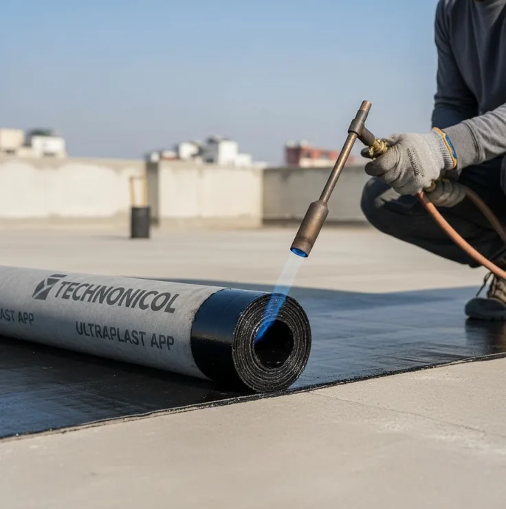 2mm Technonicol Ultraplast B Waterproofing Membrane Application