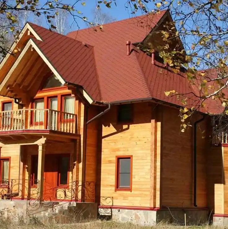 Red Shade Roofing Shingles Technonicol Classic AR Series Sonata Quadrille