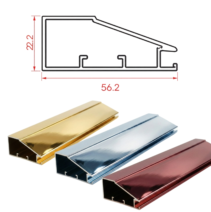 Aluminium Profile Width-56mm - CP Chrome Color