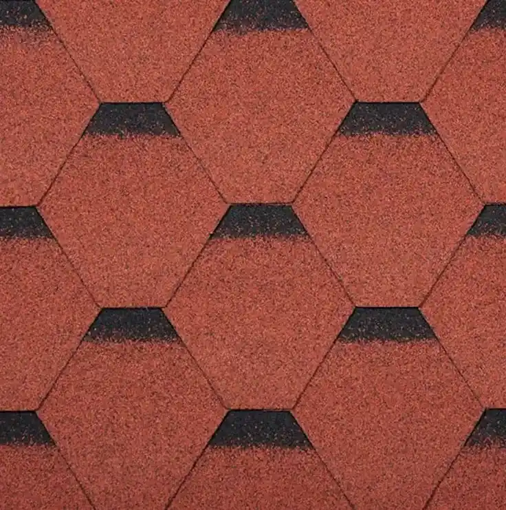 Red Shade Roofing Shingles Technonicol - Classic AR Series Sonata Quadrille (32.29 Sq. Ft.)